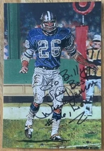 DICK JAURON, 100% AUTHENTIC AUTOGRAPHED PHOTO ! THE FOOTBALL LEGEND ! LIONS ! - Picture 1 of 1