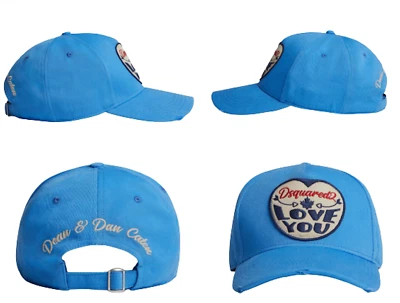 DSQUARED2 Love Twins Corazón Parche Gorra Icono Gorra de Béisbol Gorra Gorra Sombrero Sombrero Foto 1 de 4