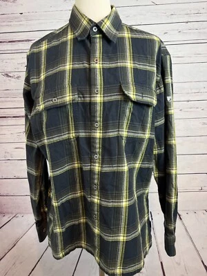 Camisa a Cuadros Kuhl Mezcla de Lana Para Hombre Talla Grande Manga Larga Montaña Crecida Abotonada Foto 1 de 4