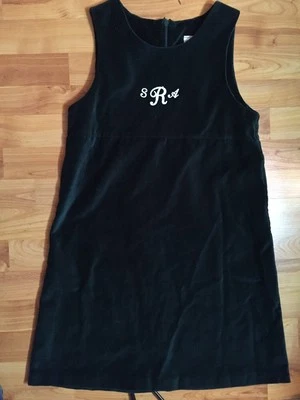 Kelly's Kids для девочек размер 14-16 Hunter зеленый бархат монограмма «SRA» праздничное платье - Изображение 1 из 4