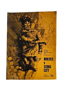 Football Programme WOLVES v STOKE CITY  SEPTEMBER 30TH  1972 - Picture 1 of 2