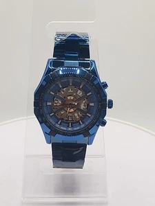 Markenlos Edelstahl Blau Herrenuhr #1 - Bild 1 von 9