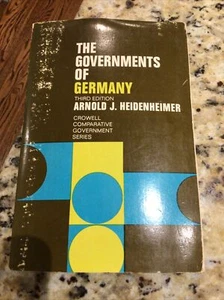 The Governments of Germany by Arnold Heidenheimer Paperback 1971 - Imagen 1 de 2