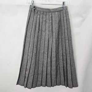 Gebrauchter Vintage Russ Damengröße 8 schwarz/grau Wollrock - Bild 1 von 6