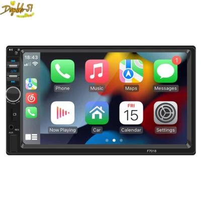 Doble Din Carplay Android Auto Coche Estéreo Pantalla Táctil Radio Bluetooth FM USB Foto 1 de 4