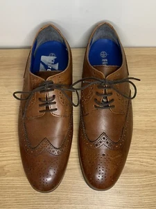 Zapatos inteligentes Firetrap para hombre niños Brogue de cuero marrón talla UK7 EU 41 - Imagen 1 de 5