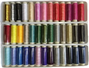 39 Assorted Color 200 Yards per Unit Polyester Sewing Thread Spool Set - Picture 1 of 3