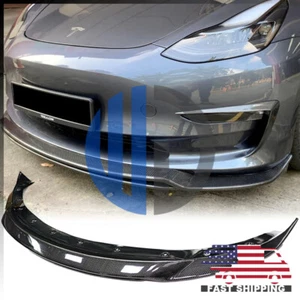 For 2017 2018 2019 2020 2021 2022 Tesla Model 3 AR Style Carbon Fiber Front Lip - Bild 1 von 7