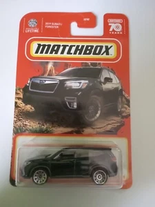 Matchbox Subaru Forester Diecast Toys 1/64th Scale Black Carded 70 Yrs MBX Cars - Picture 1 of 23