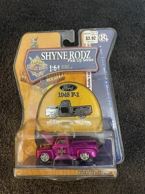 Yat Ming Shyne Rodz 1948 Ford F-1 серия пикапов розовый литой масштаб 1:64 - Изображение 1 из 2