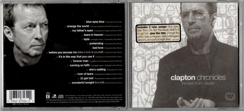 ERIC CLAPTON / CLAPTON CHRONICLES / 1999 CD ALBUM (Reprise) - Image 1 of 1