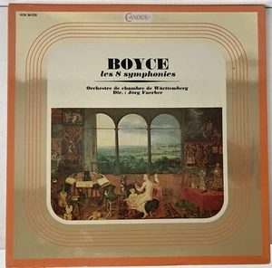 BOYCE les 8 symphonies Wurttemberg Jorg Faerber vinyl record Candide VOX 36020 - Picture 1 of 4