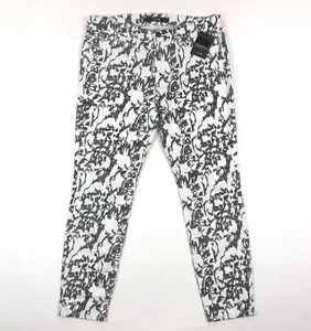 Joes Jeans High Water Skinny Ankle Womens 27 Black White Super Chic Mid Rise - Picture 1 of 10