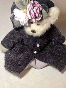 Bearington Collection 2003 Bridgette Bear 1381 14" Ret. Purple Coat & Hat V Good - Picture 1 of 11