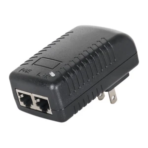 DC48V 0.5A Wall PoE Injector Ethernet Adapter Power Supply for IP Camera US Plug - Picture 1 of 10