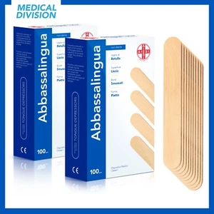 200 Abbassalingua in legno di betulla monouso NON STERILI - spatole multiuso - Foto 1 di 8