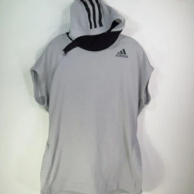 Sudadera con Capucha Adidas Para Mujer Gris Shooter Título IX Sin Mangas BP7780 Talla L Foto 1 de 4
