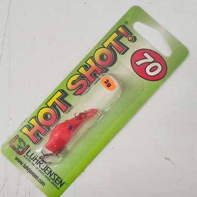 Señuelo de pesca Luhr Jensen Hot Shot 70 rojo fluorescente fuego 5433-070-0913 Foto 1 de 4