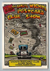 13 Wichita Show - Tornado - signiert Rick Geary 1990 Postkarte - Bild 1 von 2