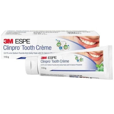3M ESPE Clinpro Tooth Creme Toothpaste Spear Mint Sodium Fluoride Anti-Cavity