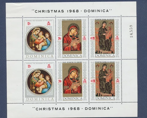 DOMINICA - - MNH S/S - Christmas 1968 Cover