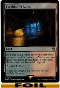 1x - Foreboding Ruin - FOIL - Universe Beyond: Doctor Who - NM MTG - Picture 1 of 1