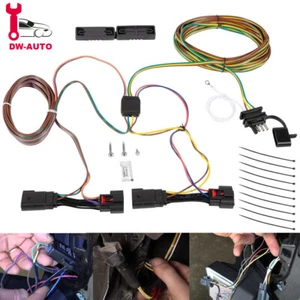 For Jeep Willys 2021-2024 Wrangler JL 2018-2024 Towing Wiring Harness Kit - Picture 1 of 17