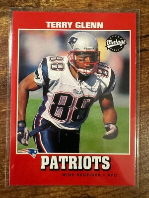 2001 Upper Deck Vintage #98 Terry Glenn New England Patriots - Image 1 of 2