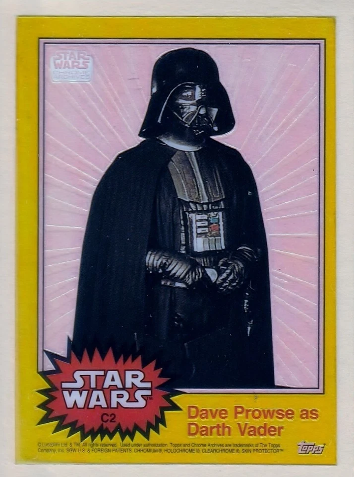 1999 Topps Chrome Archives Star Wars Clearzone C2 DARTH VADER Acetate Insert H2F - Image 1 of 1