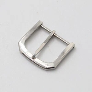 Seiko Genuine Buckle Mens Wrist Watch Strap Band Parts Silver Color 15mm - Picture 1 of 3