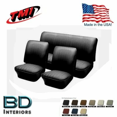 VW Volkswagen Bug 1958-64 convertible F/R tapicería antideslizante cualquier color Foto 1 de 4