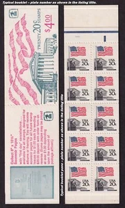 1983 Flag - Supreme Court Sc BK140A 20c MINT BOOKLET plate numbe 2 Hi-Brite - Picture 1 of 1