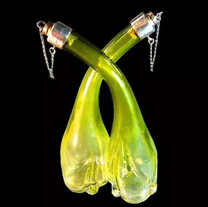 FINE WRYTHEN SILVER MOUNTED CRUET OIL & VINEGAR BOTTLE by LEVI & SALAMAN - 1898 - Picture 1 of 11