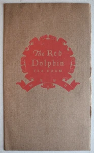 ~ The Red Dolphin Tea Room ~ Sample Original 1930's Restaurant Dinner MENU - Picture 1 of 6