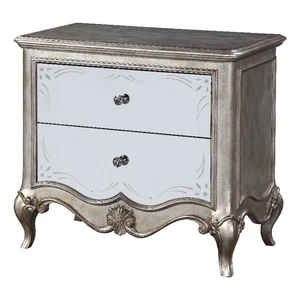 ACME Esteban Nightstand in Antique Champagne - Picture 1 of 6