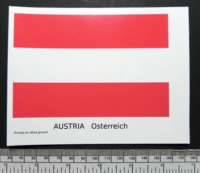 Transfer Rutsche Flagge Österreich (120 X 80 MM) - Bild 1 von 3
