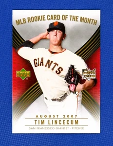 2007 Upper Deck MLB Rookie Card of the Month #ROM5 Tim Lincecum - NM-MT - Picture 1 of 2
