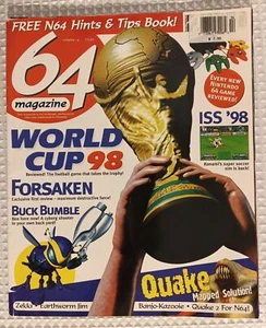 Very Rare 64 Magazine Volume 14 N64 World Cup 98 ISS 98 Quake Collector's Item - Picture 1 of 8
