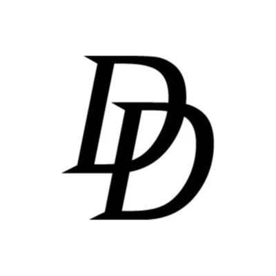 Daredevil Logo - Double D Vinyl Decal Laptop Bumper Sticker Window Stickers - Image 1 of 2