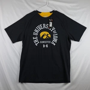 Camisa Iowa Hawkeyes Para Hombres Grande Negra Dorada NCAA Baloncesto HeatGear Under Armour - Imagen 1 de 15