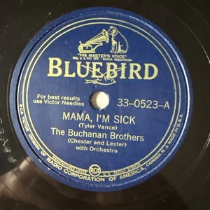 10" 78 RPM-Buchanan Brothers-Mama I'm Sick/I Got Worries/Bluebird 33-0523 - Imagen 1 de 4
