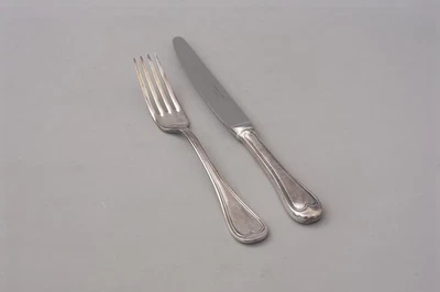 Christofle Hotel versilbert Gabel und Messer UNBENUTZT - Bild 1 von 4