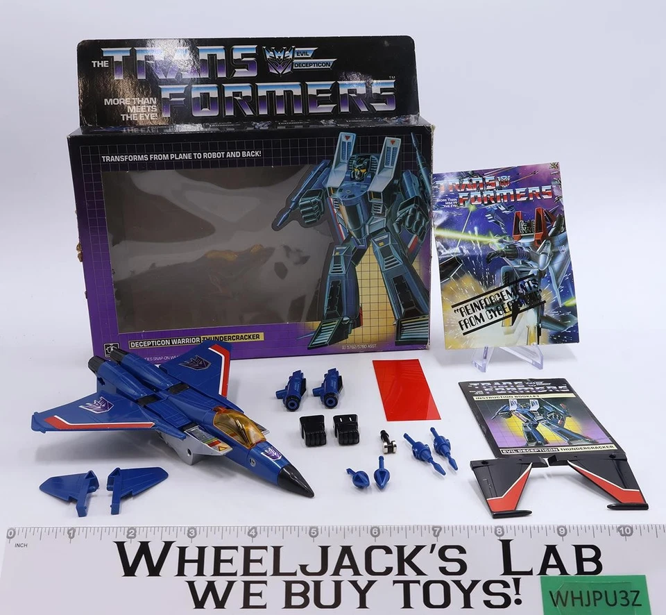 Thundercracker 100% Complete W/ BOX G1 Transformers 1984 G1 Vintage Figure - Image 1 of 4