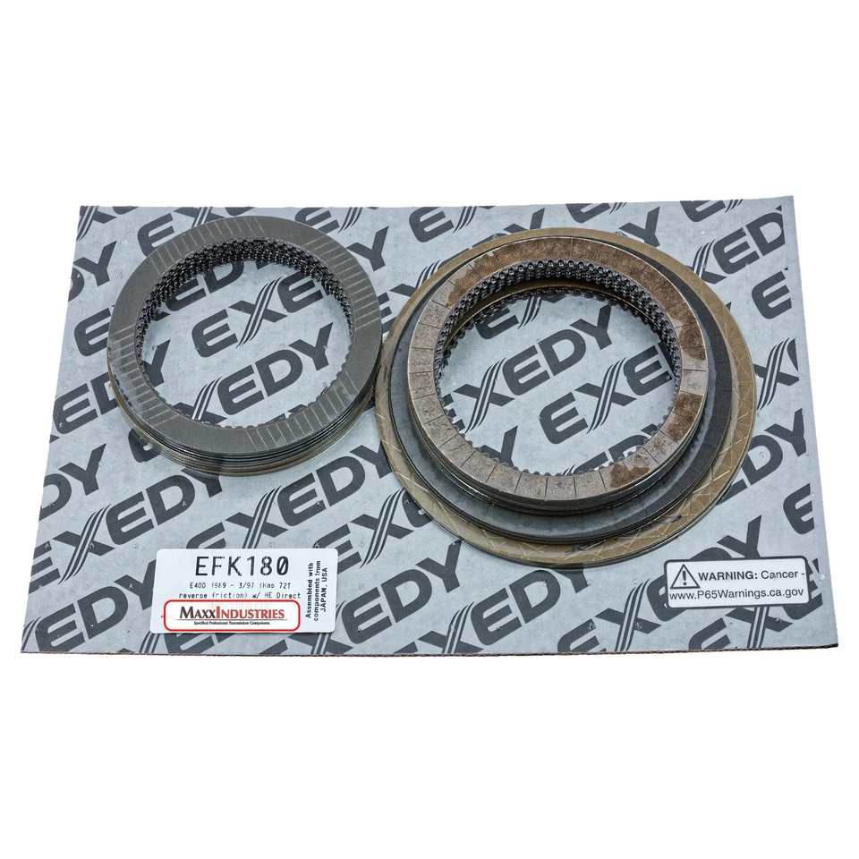 Kit de reconstrucción de transmisión para Ford 1989-95 E4OD juego de embrague de fricción EXEDY EFK180 Foto 1 de 1