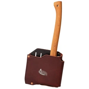 Leder Kunststoff gefüttert Burgunder Axt Scheide/Schutz/Tasche - Bild 1 von 4