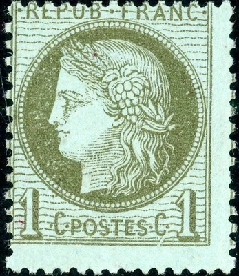 FRANCE 1872 MINT #40, 1 centime CERES !! G36 - Image 1 of 2