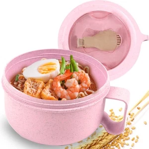 Microwave Ramen Bowl Cooker With Lid Instant Noodle Bowl Soup Bowl Bpa Free/F... - Picture 1 of 7