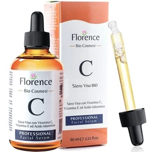 60ml Bio Siero Vitamina C e Vit E Siero Viso Acido Ialuronico Antirughe - Foto 1 di 12