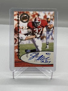 2000 Presseausweis Shaun Alexander RC zertifiziert Autogramm Alabama mit Aufschrift - Bild 1 von 2