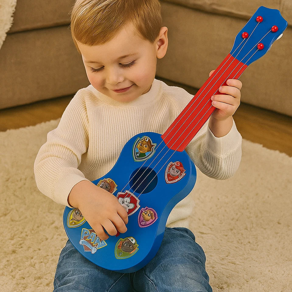 Paw Patrol Acústico Juguete Guitarra & Caja para Bebés Instrumento Musical Age - Imagen 1 de 4
